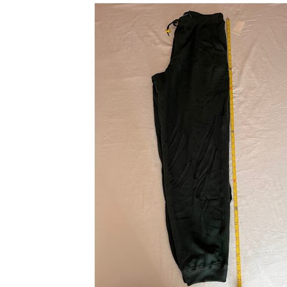 VTG NWT Nautica Sweatpants Mens Green Yellow Toggles Size L - Picture 7 of 9